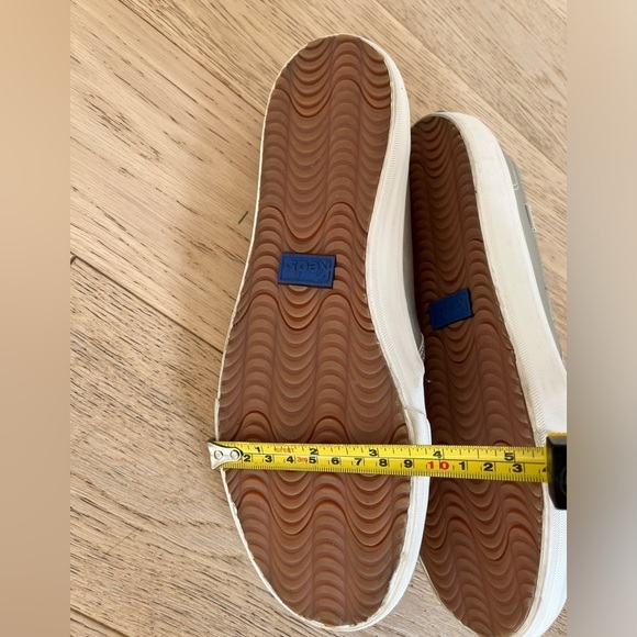 KEDS Double Decker Slip On Sneaker Perforated Faux Leather Perforated Metallic - Picture 15 of 15